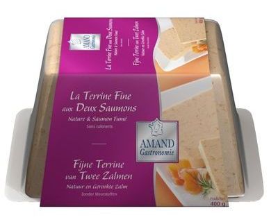 La Terrine Fine aux Deux Saumons - Nature et Saumon Fumé (400g)